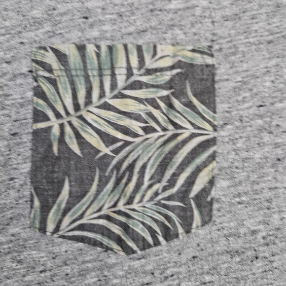 Marine Layer Matterhorn Pocket Tee Gray Casual Floral Medium/Large - Picture 2 of 6